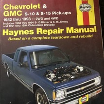 Chevy S-10 GMC S-15 Truck 1982-1993 Haynes repair manual 24070 Vintage - £14.53 GBP
