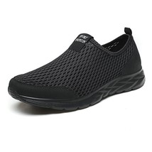 Summer Mesh Shoes Men Sneakers Plus Size Lightweight Breathable Walking Footwear - £31.47 GBP