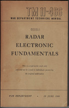 Radar Electronic Fundamentals 1947 Reprint of Original War Manual - $8.60