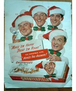 Chesterfields Star Studded Christmas Ad Print Magazine Advertisement  1950 - £4.71 GBP