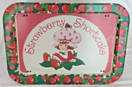 Strawberry Shortcake Folding Metal Tray 1981 Vintage 17.5”x 12.75”x 6.5” - £39.30 GBP
