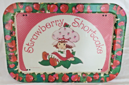 Strawberry Shortcake Folding Metal Tray 1981 Vintage 17.5”x 12.75”x 6.5” - £38.53 GBP