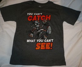 Walmart Boy&#39;s T Shirt You Can&#39;t Catch What You Can&#39;t See Size Small 6-7 Gray - £7.17 GBP