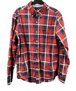 American Eagle AE Shirt Mens Large Red Plaid Classic Fit Button Down Casual - £14.13 GBP