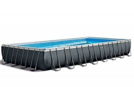 Intex Ultra 24 FT X 12 FT X 52 IN XTR Rectangular Metal Frame Swimming Pool Set - £2,286.15 GBP