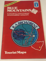 Vintage Blue Mountains Tourist Map Brochure Australia BRO11 - £8.55 GBP