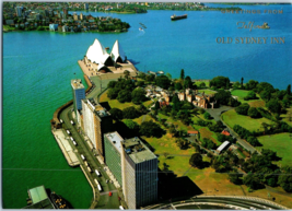 Aerial View of Sydney Opera House and Botanical Gardens Australia Postcard - £7.08 GBP