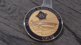 USN USS Dwight D. Eisenhower CVN-69 Commanding Officer Challenge Coin #916U - £30.74 GBP