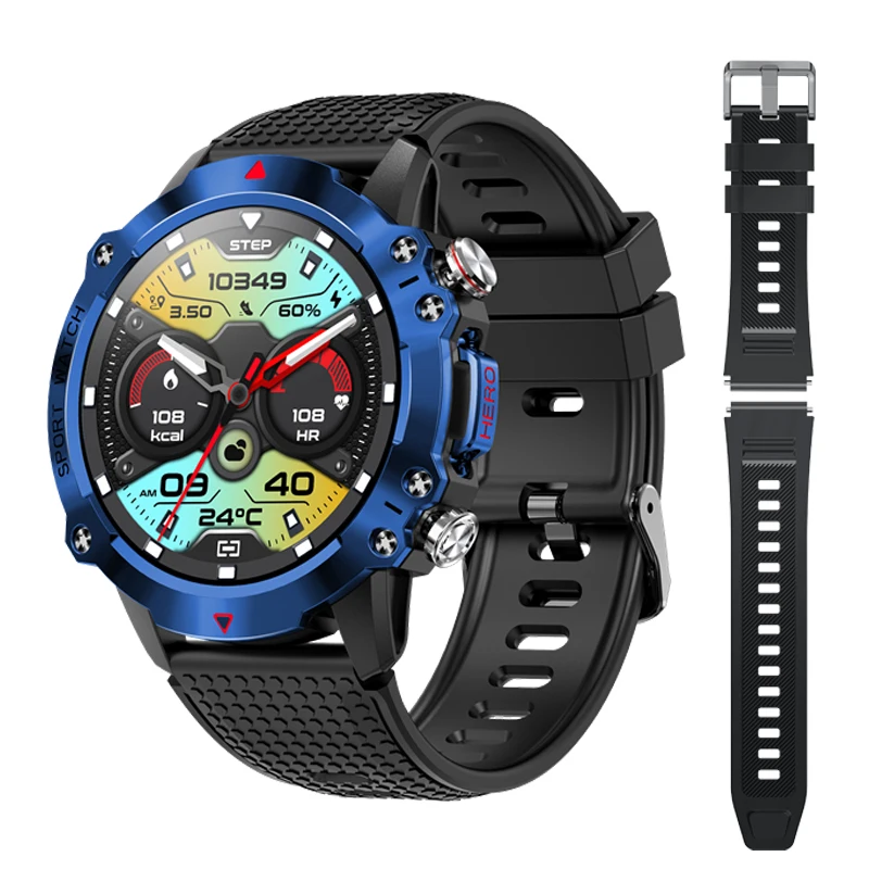 Men&#39;s Smart Watch Outdoor Sport Bluetooth Call Women watch 450mAh IP68 W... - $52.44