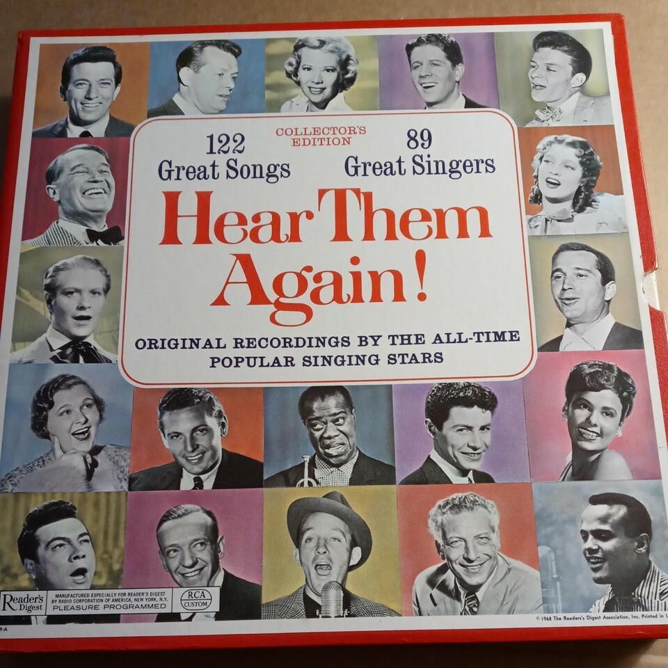 Hear Them Again Collectors Edition LP Box Set Readers Digest 10 Record B... - $25.15