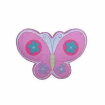 MISC 15 X 18 Inch Kids Pink Blue Butterfly Throw Pillow Floral Sofa Cushion Anim - £41.84 GBP