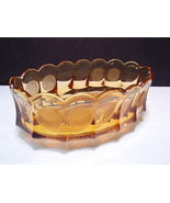 Vintage Fostoria Amber Coin Oval Bowl ~~~ nice one - £15.79 GBP