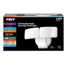 Dual Head Motion Sensor Flood Light, 9 in., White by Feit Electric - $42.95