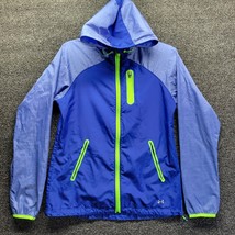 Under Armour All Season Gear Hooded Blue Fitted Jacket Women&#39;s Sz Small ... - £15.46 GBP
