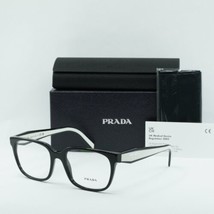 PRADA PR17ZV 1AB1O1 Black 54mm Eyeglasses New Authentic - £146.75 GBP