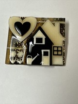 House Pins By Lucinda Collectible Brooch #23 Handmade Garden Love - £20.68 GBP