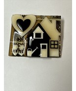 House Pins By Lucinda Collectible Brooch #23 Handmade Garden Love - £20.59 GBP