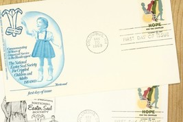 US Postal History Cover FDC 1969 50th Anniversary Easter Seal Society Co... - £9.98 GBP