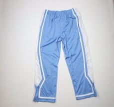 Vintage 90s Streetwear Mens Size XL Striped Wide Leg Sweatpants Carolina Blue - £41.95 GBP