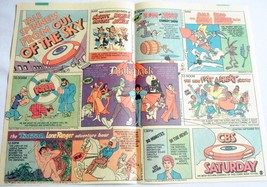 1980 CBS Saturday Morning Cartoons Ad Popeye, Tarzan, Drak Pak, Tom and Jerry - £6.40 GBP