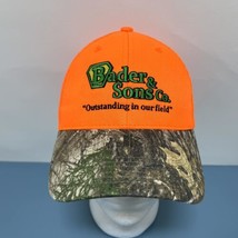 Bader &amp; Sons Co. John Deere High Vis Orange/Camo Adjustable Trucker Hat Cap - $12.34