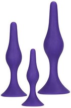 Booty Call Booty Trainer Kit Silicone Anal Plugs Purple 3 Assorted Sizes - $28.28