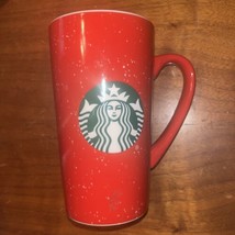 Starbucks Snowflake 2020Coffee Tall Mug 16oz Holiday Red Snowflake. - £15.61 GBP