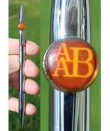 Vintage Garland Double Sided BUBBLE PEN AAB Ann Arbor Bank Blue &amp; Red RARE! - $49.99