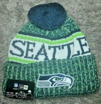 New Era NFL Football - Seattle Seahawks Winter Hat Beanie - Unisex Adult - New - £15.33 GBP