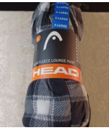 Men&#39;s Head Black and White Plaid Fleece Sleep Lounge Pants Size XL - €5,92 EUR