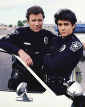 T.J. Hooker Featuring William Shatner, Adrian Zmed 8x10 Photo by police car - £6.30 GBP