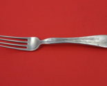 Lap Over Edge Acid Etched By Tiffany Sterling Regular Fork w/ flowers   7&quot; - $385.11