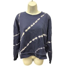 Athleta Sundown Tie Dye women Size M pullover Sweatshirt Blue EUC - $28.49