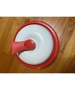 Microhearth 1.5 quart Microwave Steamer Red White Kitchen Cooking - $335.09 MXN