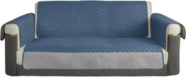 Sofa Cover Water Resistant Quilted Corner Sectional Couch Cover 68&quot;x39&quot; Navy Blu - £23.72 GBP