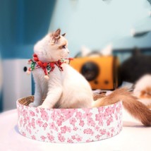 The Ultimate Cat Oasis: Round Corrugated Cat Scratcher - £43.49 GBP