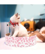 The Ultimate Cat Oasis: Round Corrugated Cat Scratcher - £41.66 GBP