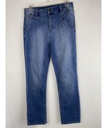 D. Jeans Straight Leg Jeans Women&#39;s Size 4 High Rise Stretch Pleated Den... - $10.00