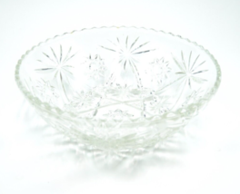 Vintage Anchor Hocking (EAPG) Star of David Pressed Pattern Serving Bowl 10 3/4" - $9.99