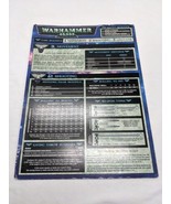 Warhammer 40K Turn Sequence Chart Players Guide - £6.64 GBP