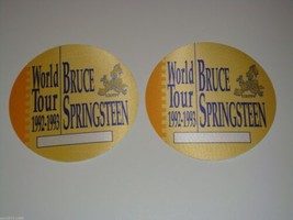 Bruce Springsteen 2 Concert Backstage Ticket Passes Pass Usa World Tour 1992 Y - £11.83 GBP