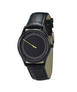 Slow Time Watch (Gold Hands) Black Personalized Men Watch Women Watch - Fre - £33.57 GBP