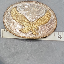 Montana Silversmith Western Belt Buckle Silver Jewelers Bronze Eagle image 3
