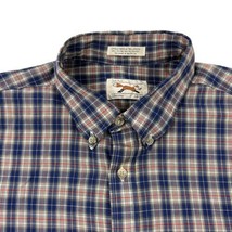 Vintage Single Stitch The Fox JCPenny Button Up Shirt Mens L Plaid Pocket - $19.59