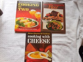 3 Better Homes &amp; Gardens Cookbooks  - Beef Recipes; Cooking for 2; Cook ... - $3.70