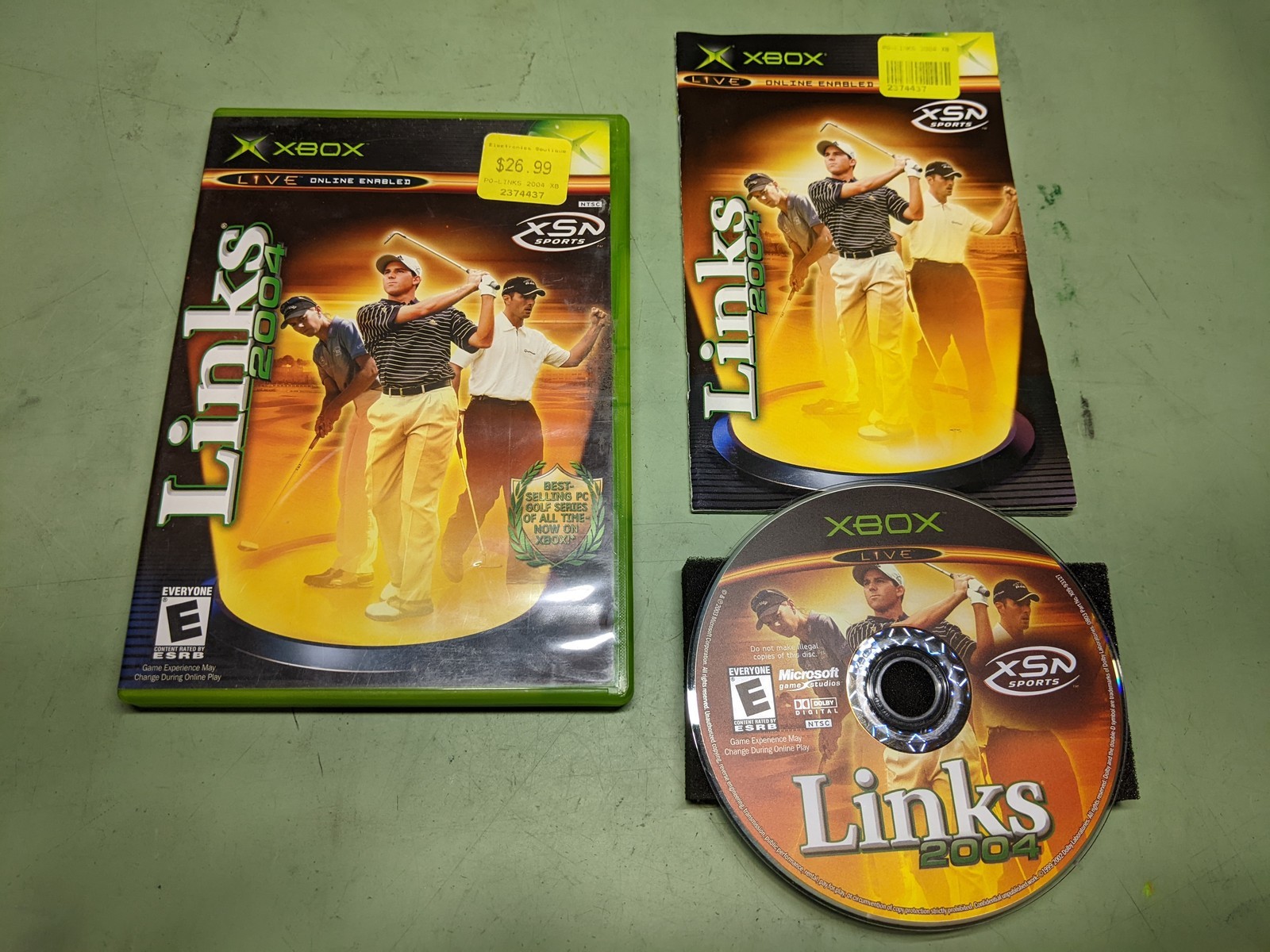 Links 2004 Microsoft XBox Complete in Box - $6.19