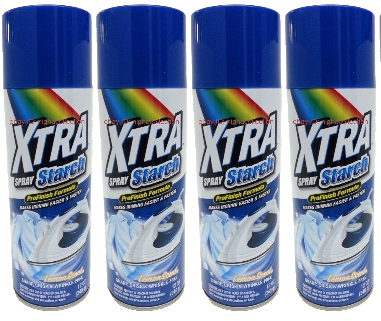 ( LOT 4 ) The.H.Store Xtra Heavy Starch lemon Scent Crisp Finish 12 Oz E... - $42.55