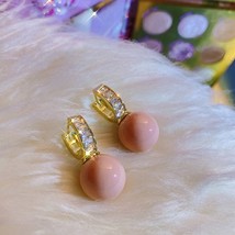 New Fashion Lovely Sweet Pearl Drop Earrings Contracted Korean Temperament Geome - £10.50 GBP
