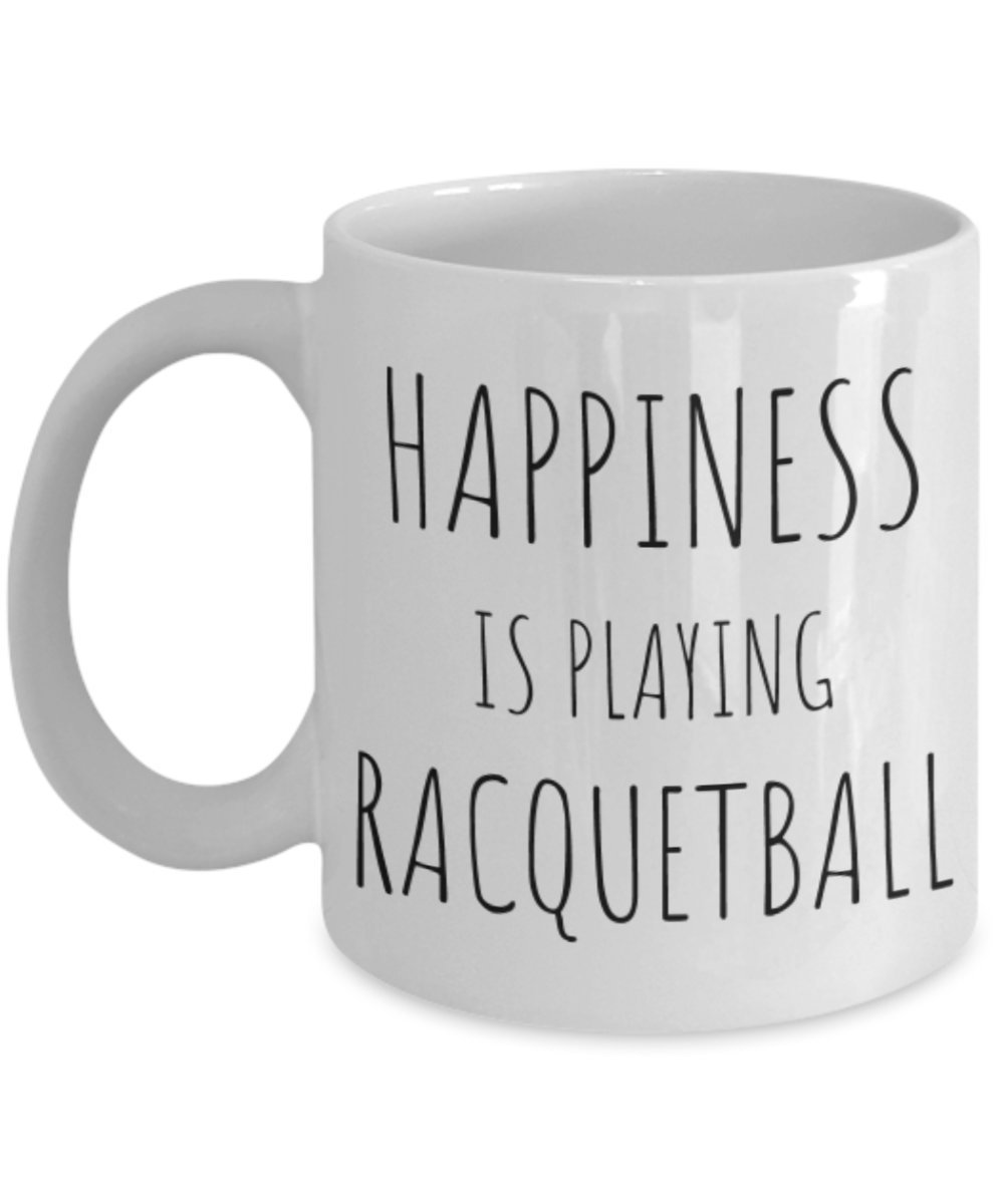 Primary image for Funny Racquetball Player Gift - Racket Ball Lover Coffee Mug - Gag Birthday Gift