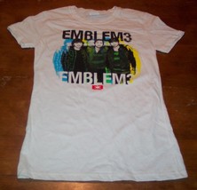 WOMEN&#39;S TEEN EMBLEM3 BAND T-shirt MEDIUM NEW E3 - $19.80